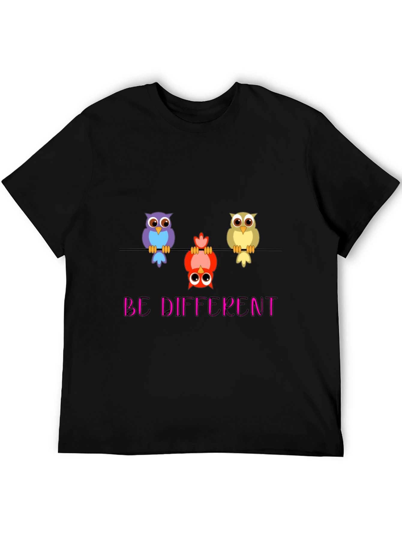 Be Different Owl T-Shirt - Quirky & Unique!