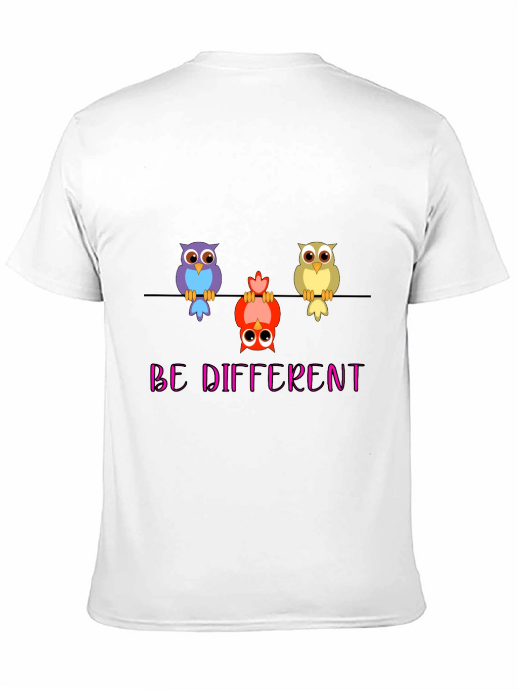 Be Different Owl T-Shirt - Quirky & Unique!