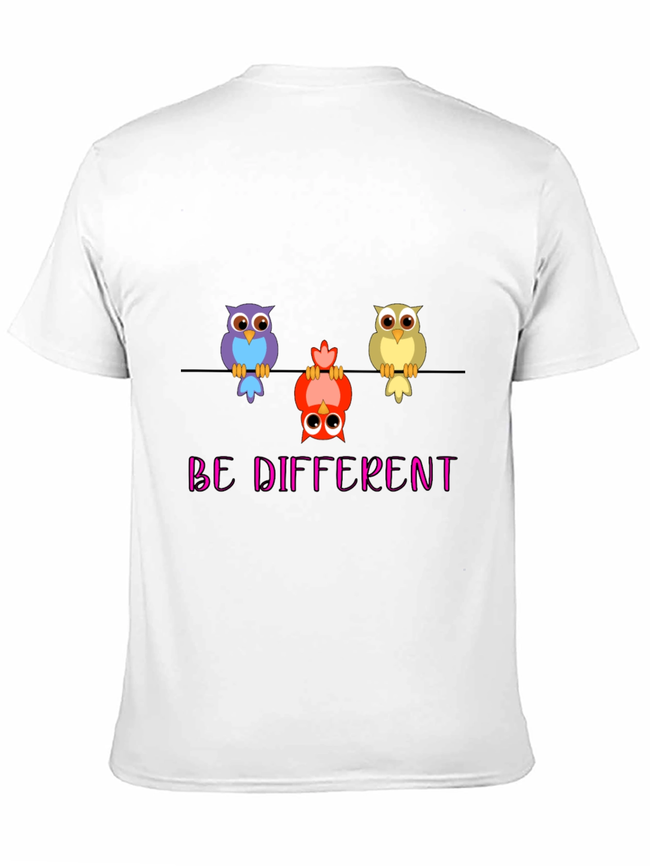 Be Different Owl T-Shirt - Quirky & Unique!