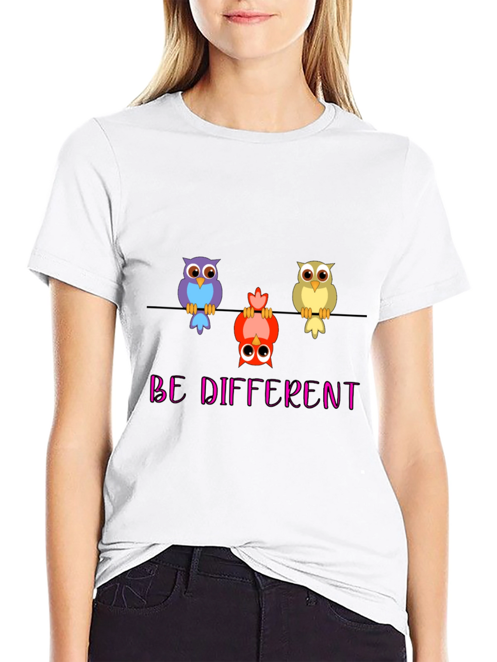 Be Different Owl T-Shirt - Quirky & Unique!
