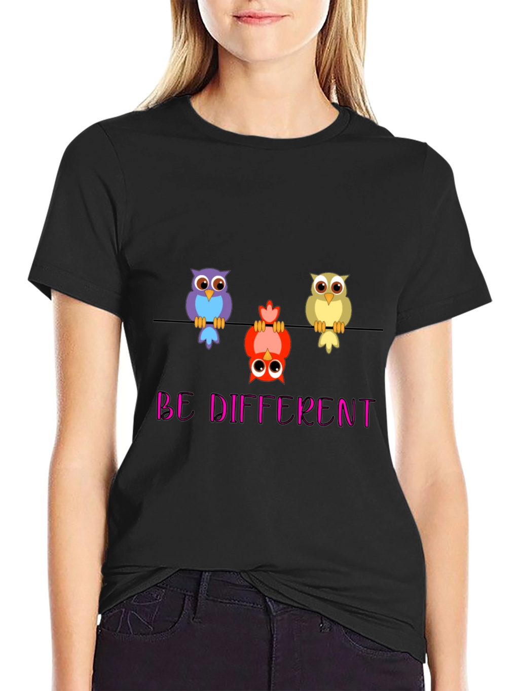 Be Different Owl T-Shirt - Quirky & Unique!