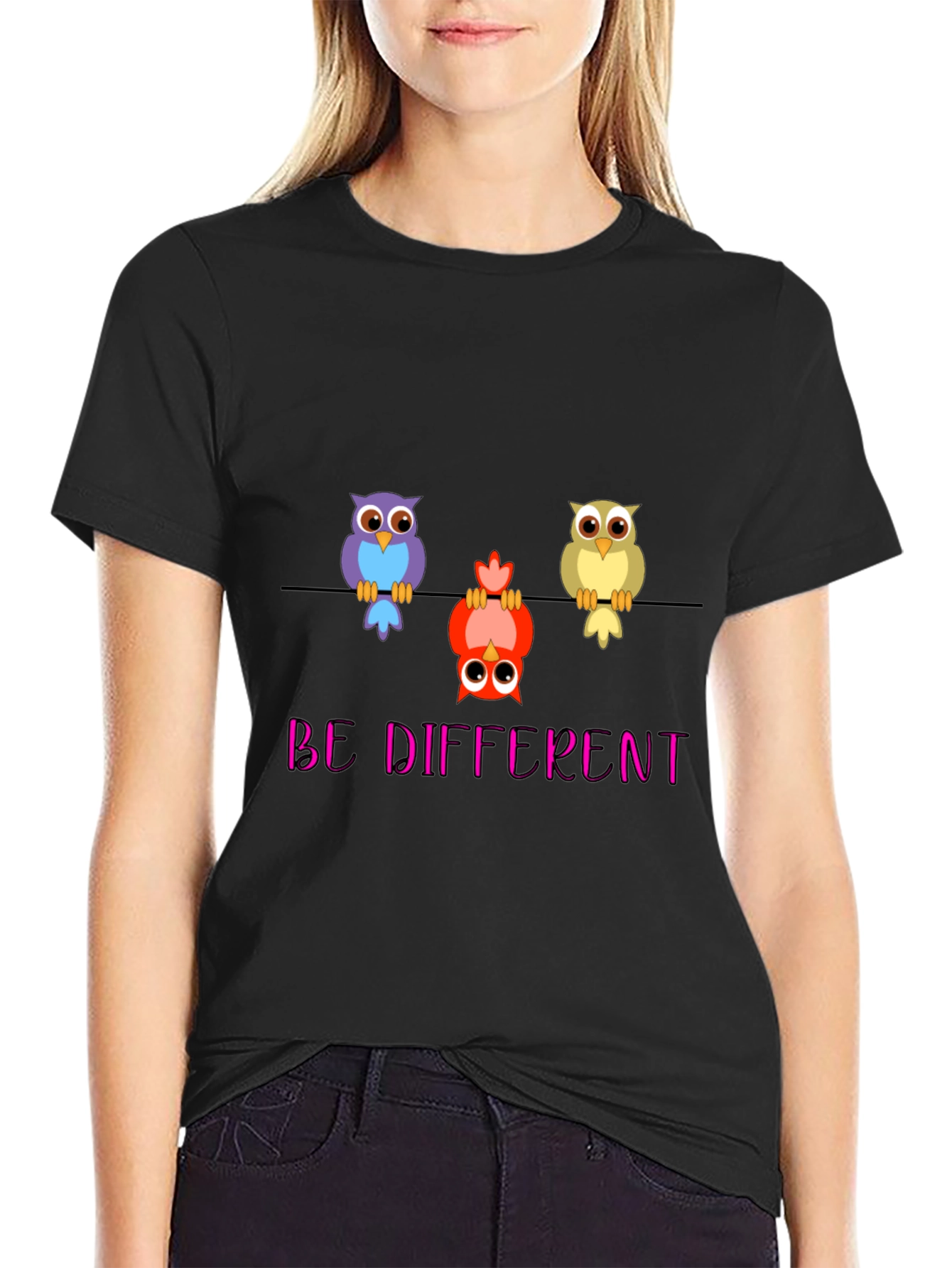 Be Different Owl T-Shirt - Quirky & Unique!