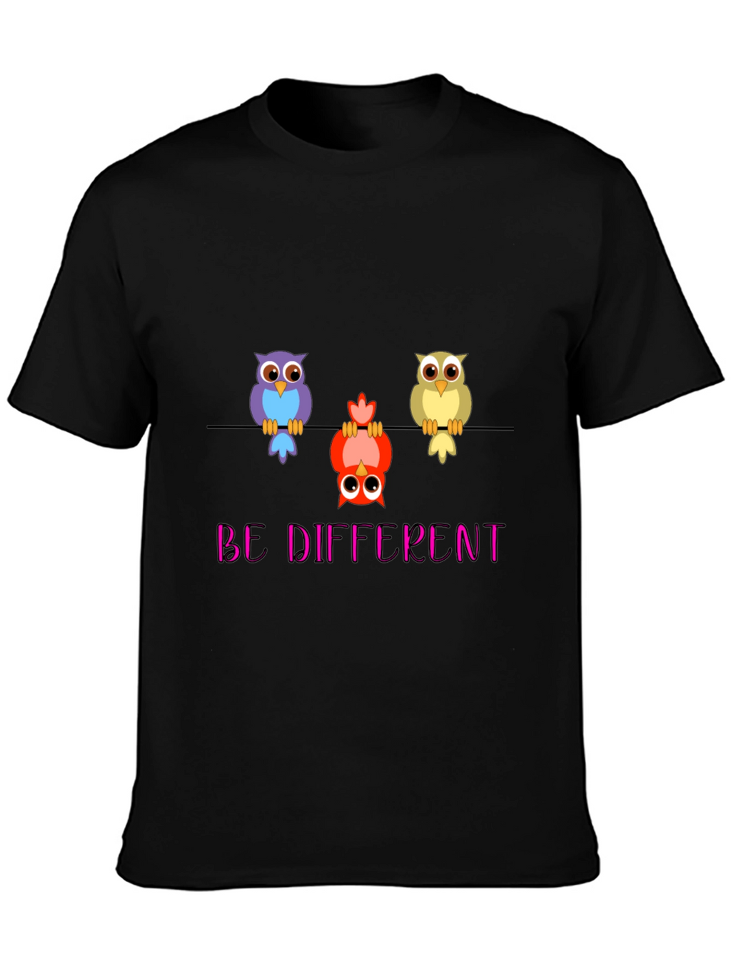 Be Different Owl T-Shirt - Quirky & Unique!