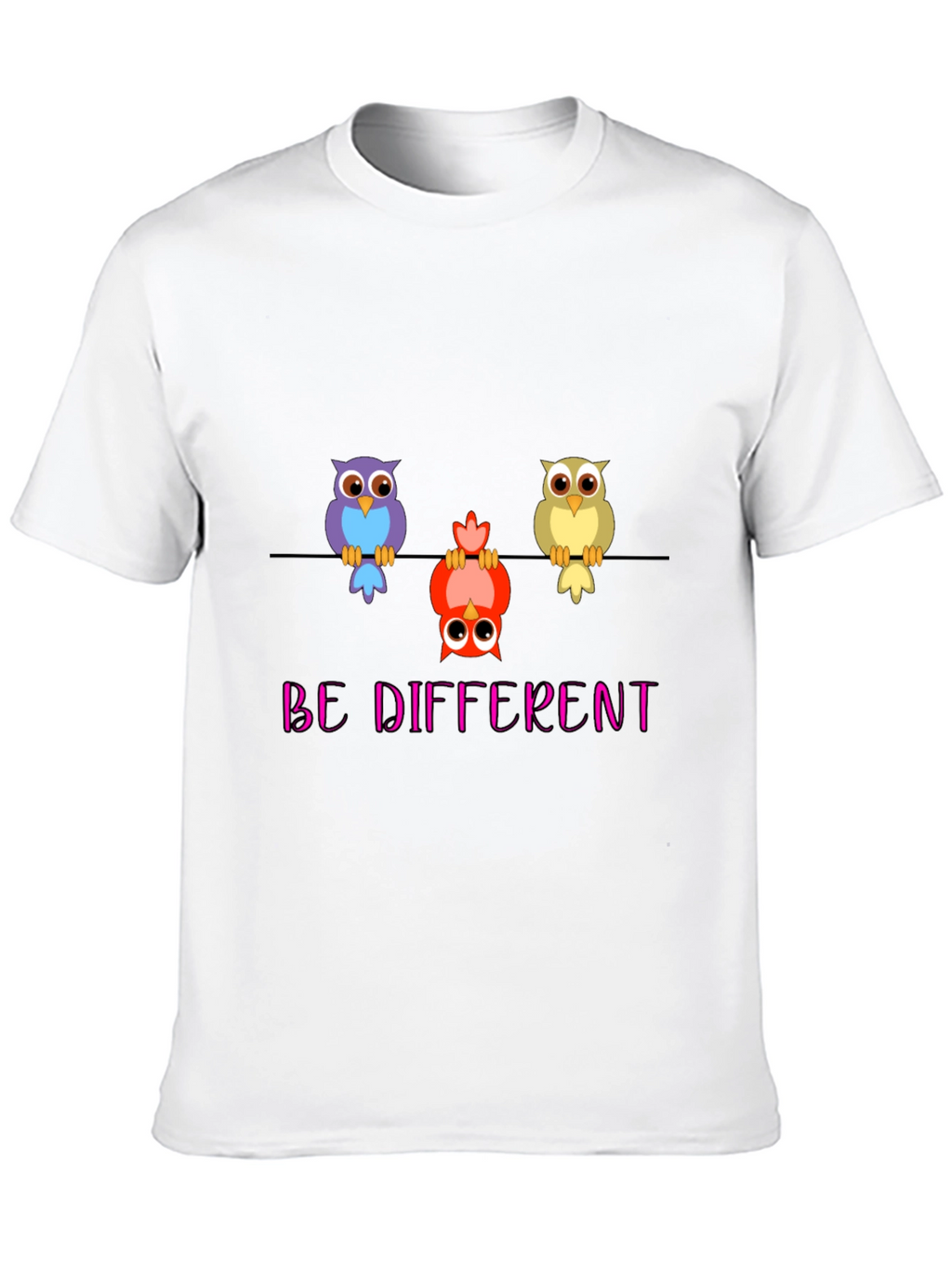 Be Different Owl T-Shirt - Quirky & Unique!