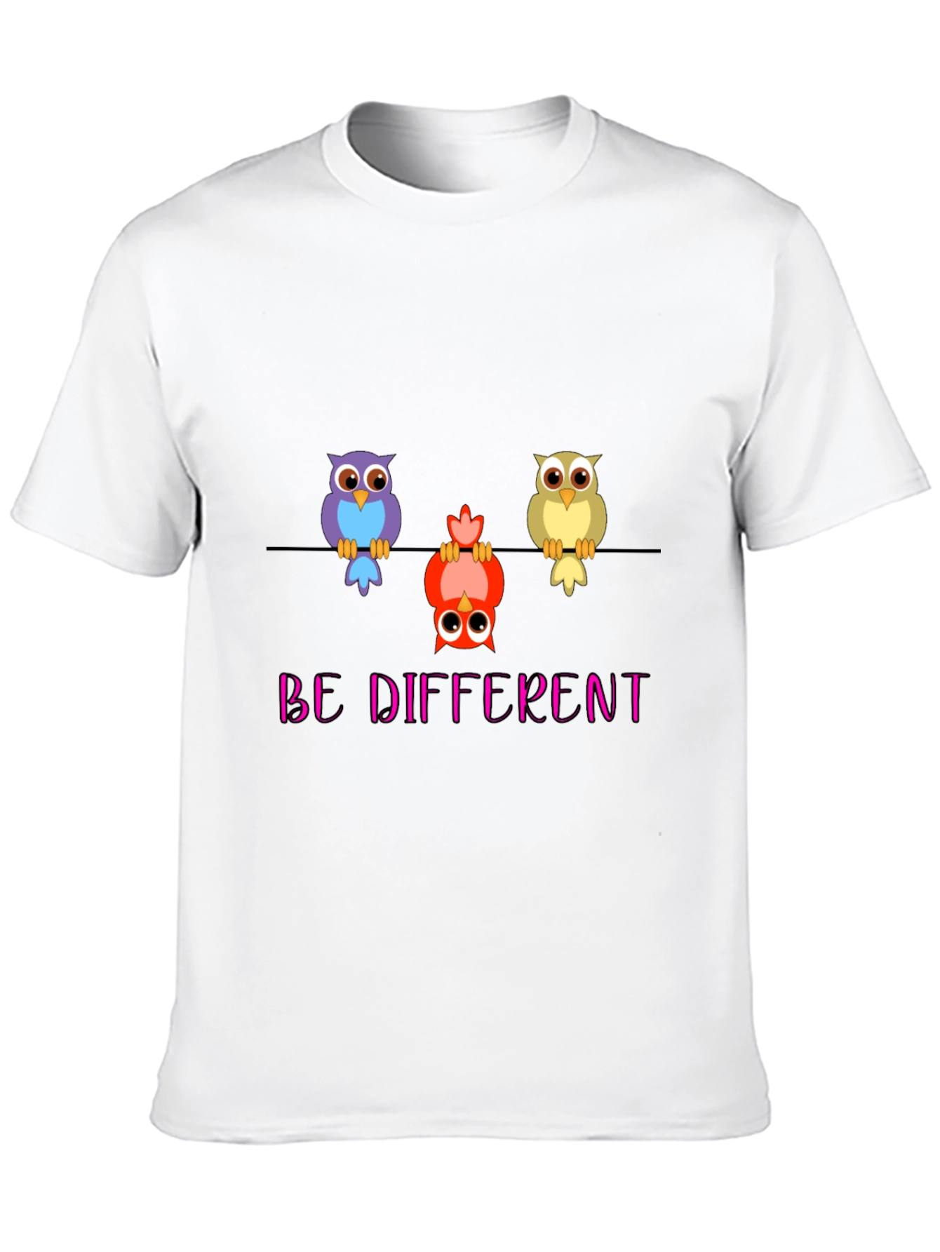 Be Different Owl T-Shirt - Quirky & Unique!