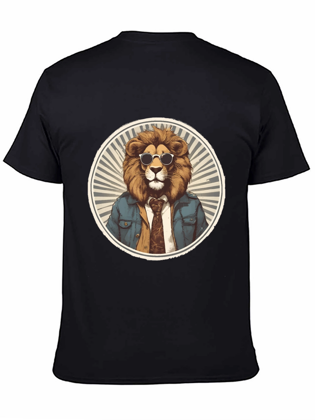 Cool Lion Graphic Tee - Black T-Shirt