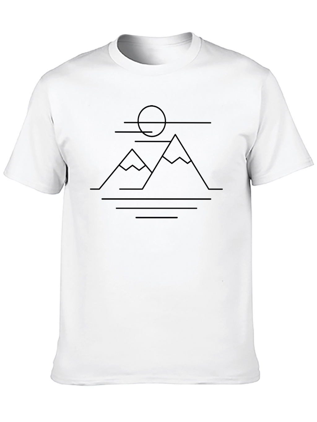 Minimalist Mountain Scene Tee