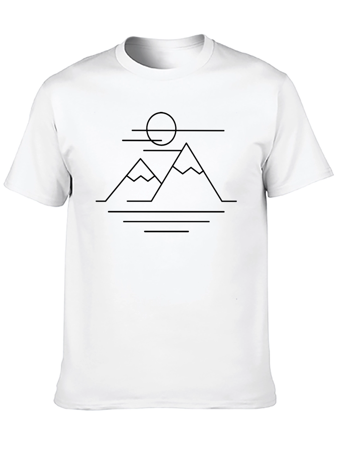 Minimalist Mountain Scene Tee