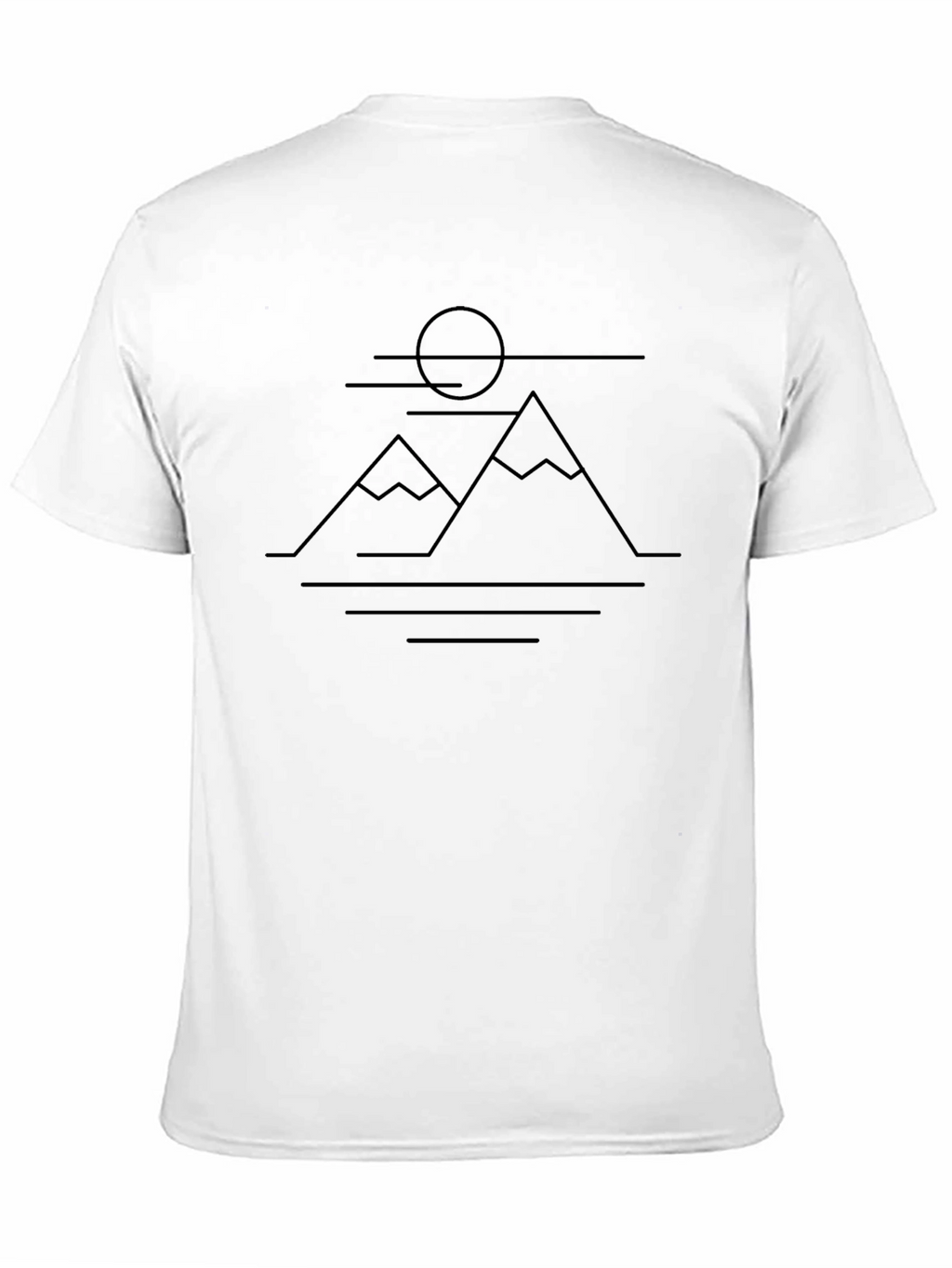 Minimalist Mountain Scene Tee