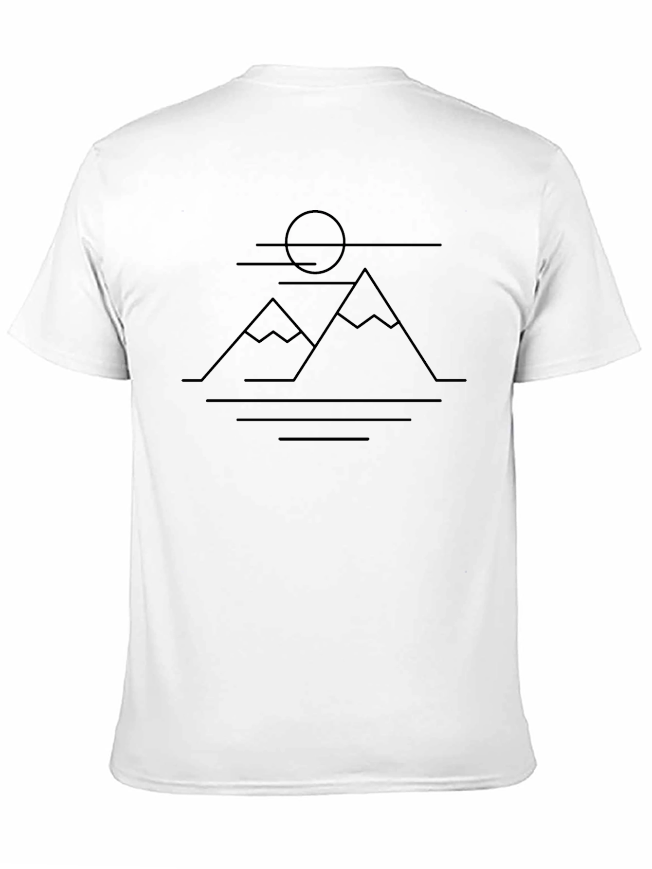 Minimalist Mountain Scene Tee
