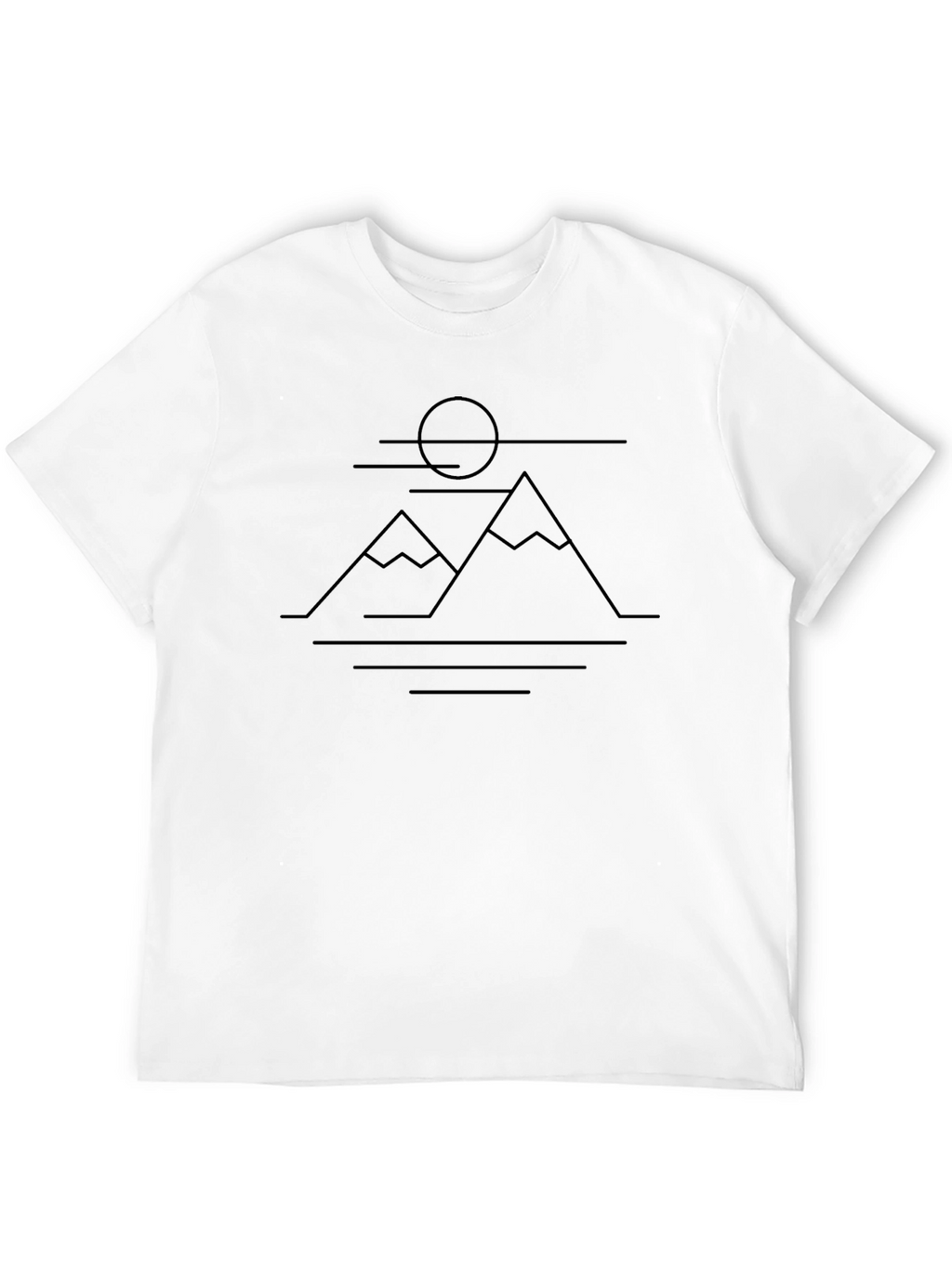 Minimalist Mountain Scene Tee