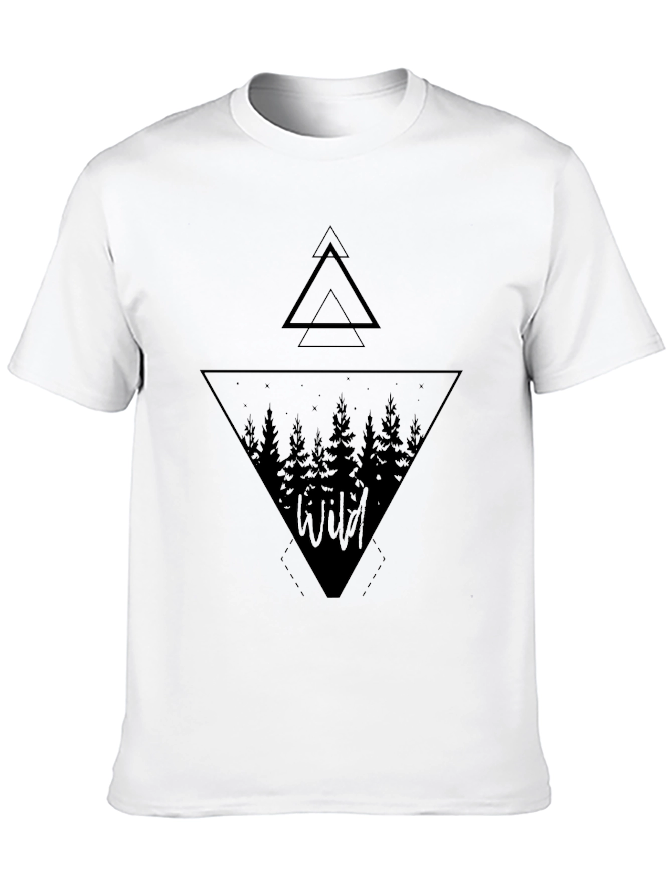 Wild Forest Graphic Tee - Mens Black T-Shirt