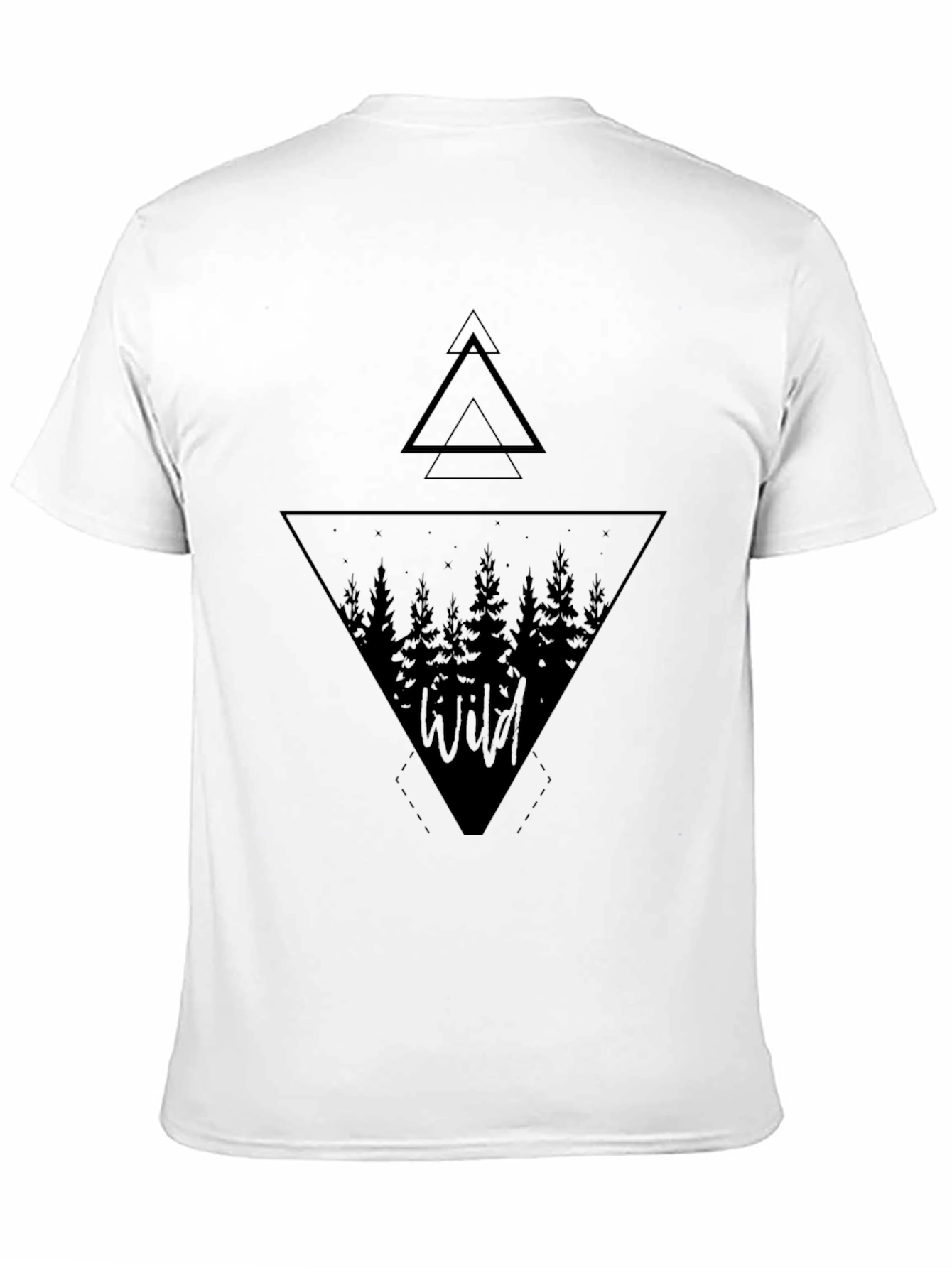 Wild Forest Graphic Tee - Mens Black T-Shirt
