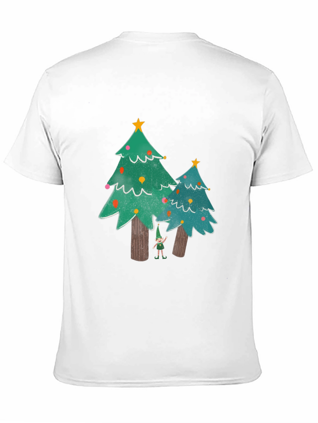 Festive Christmas Tree Elf Graphic Tee