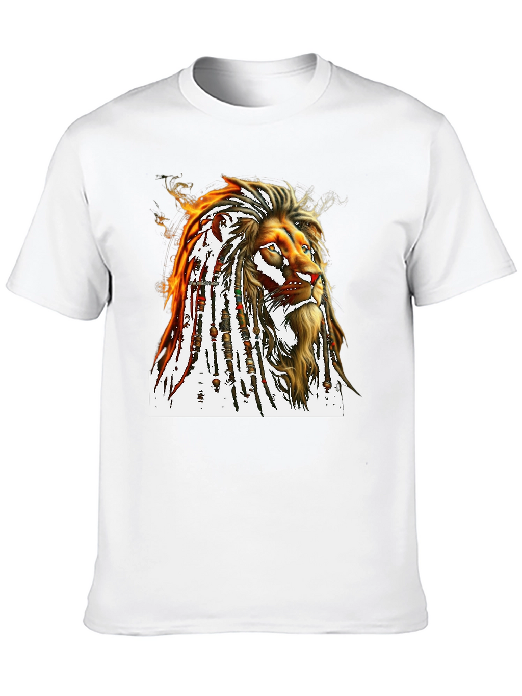 Lion Dreadlocks T-Shirt - Black