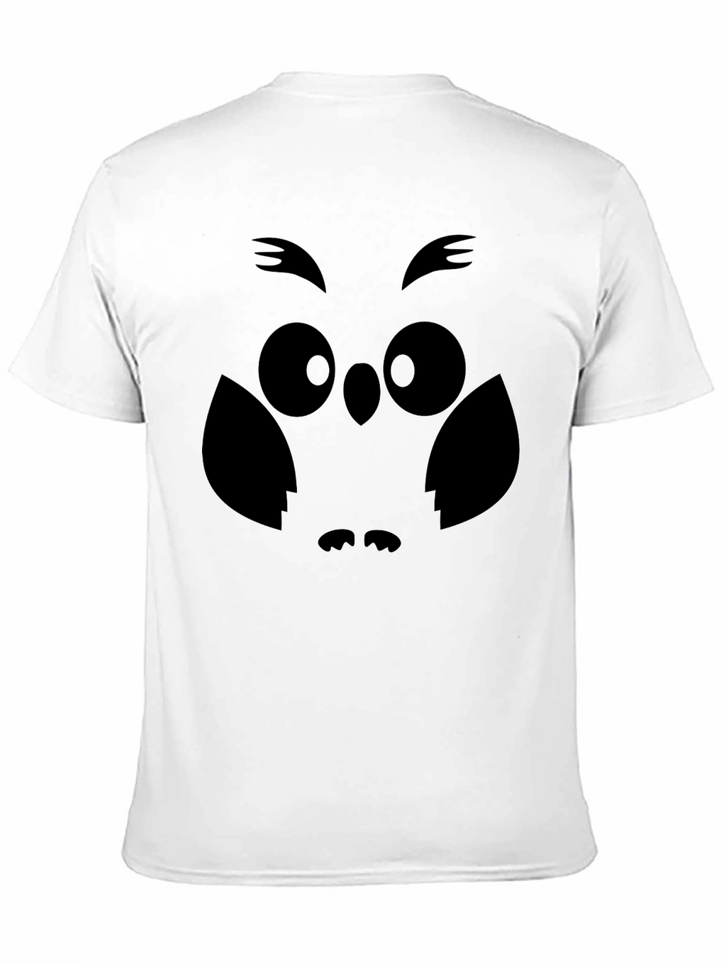 Owl Graphic Print Mens Black T-Shirt