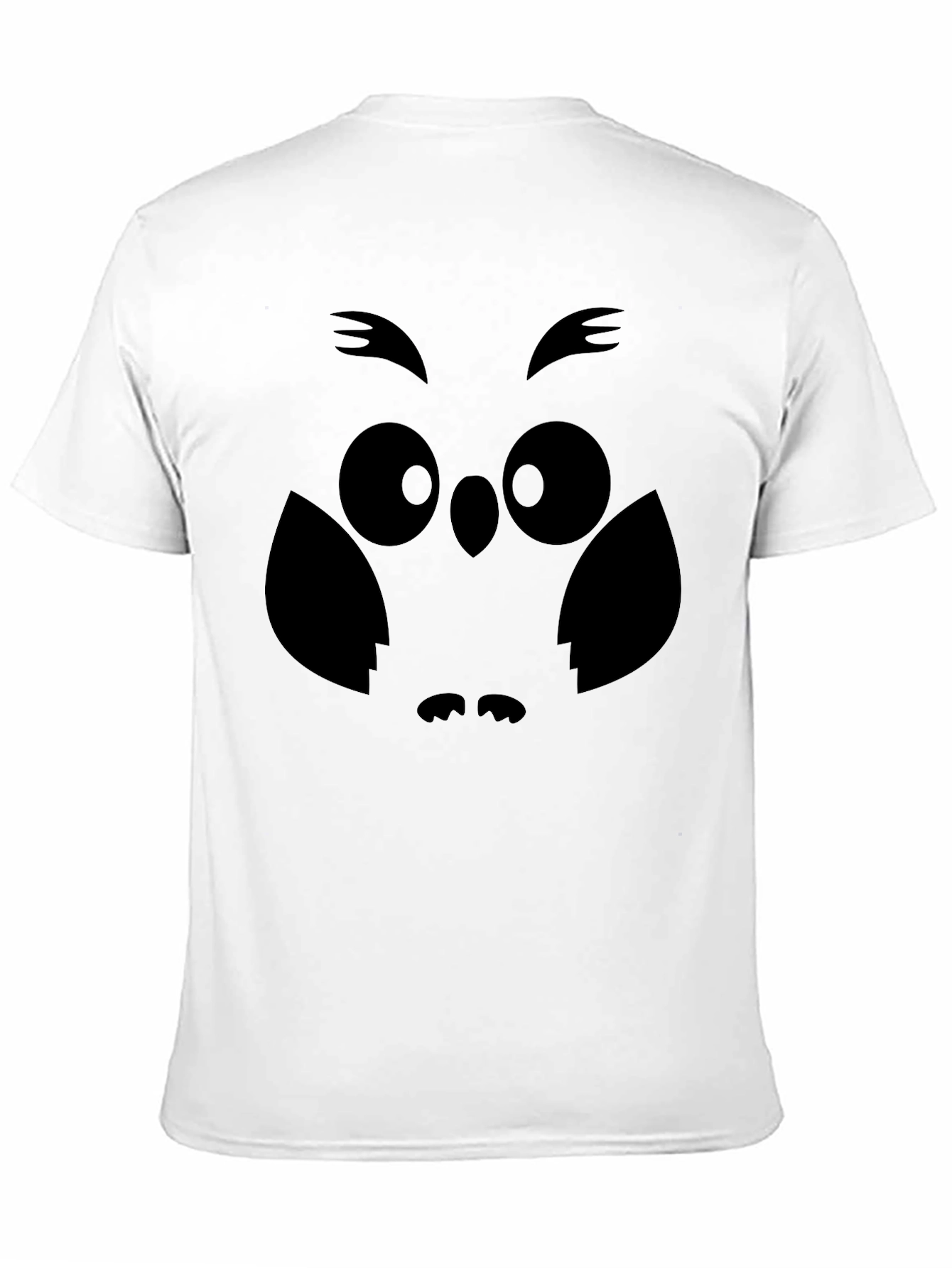 Owl Graphic Print Mens Black T-Shirt