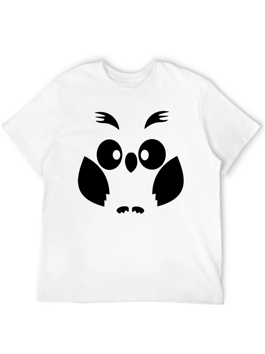 Owl Graphic Print Mens Black T-Shirt