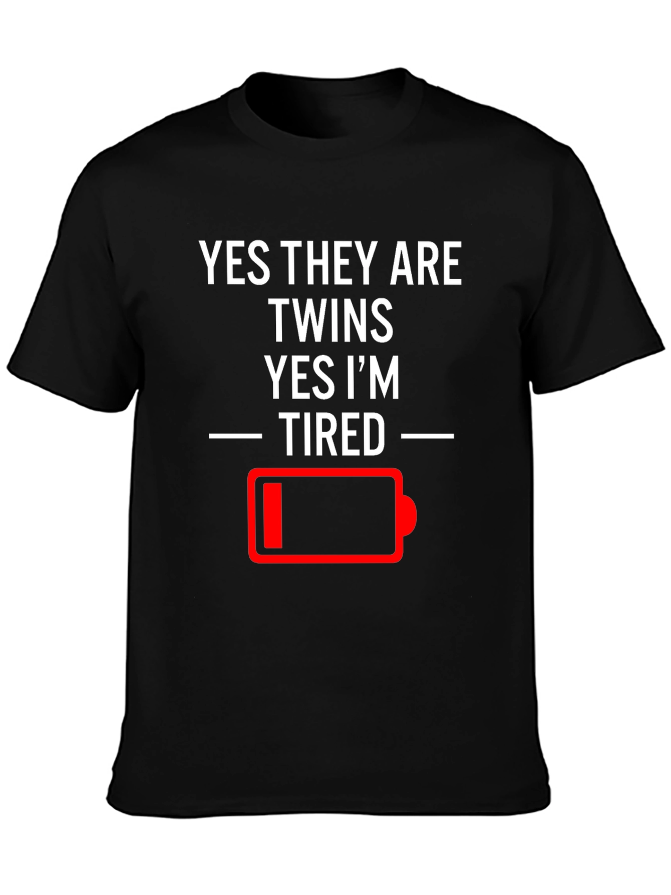 Tired Twins Humor T-Shirt