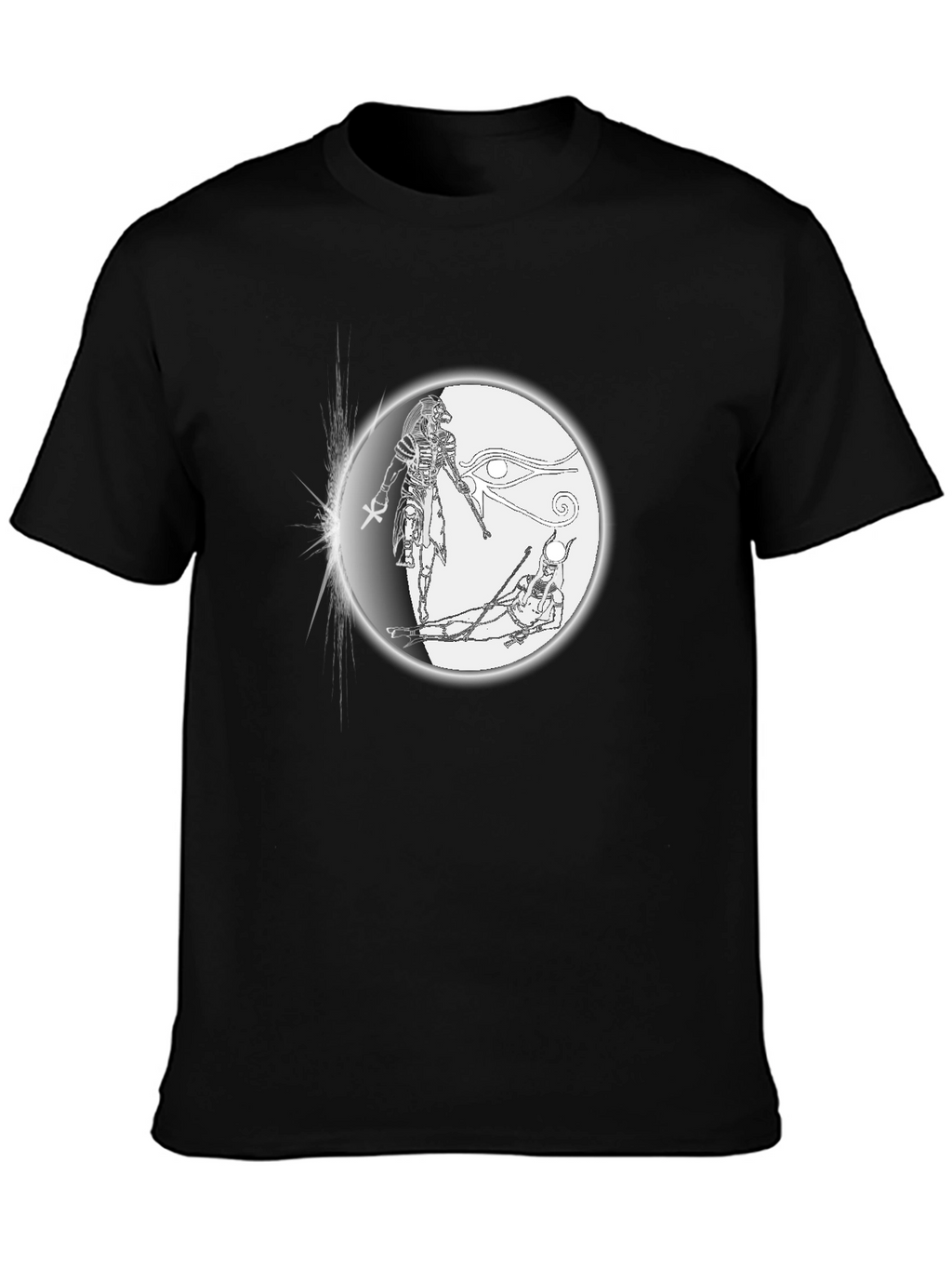Egyptian Gods Graphic Black T-Shirt