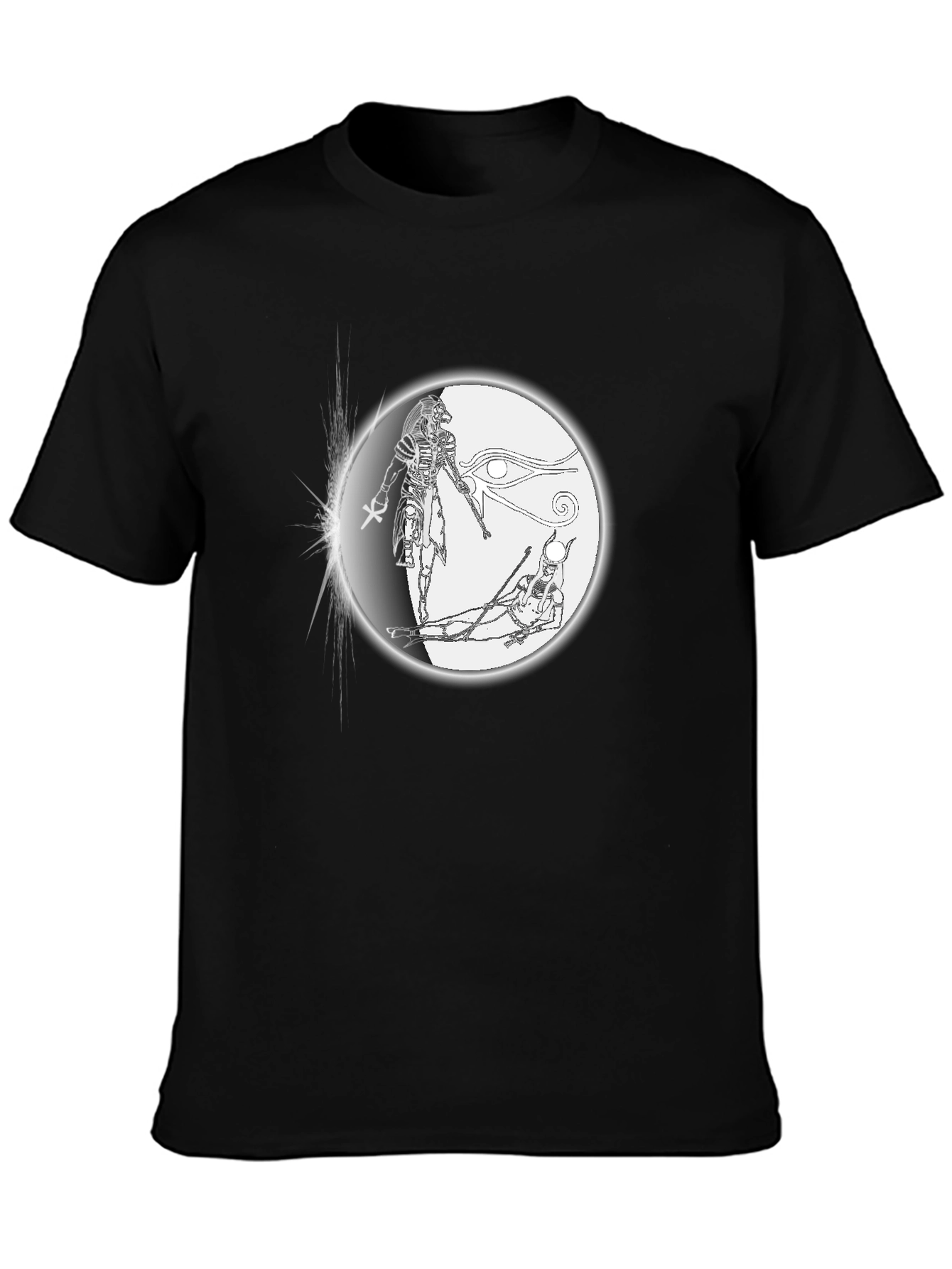 Egyptian Gods Graphic Black T-Shirt