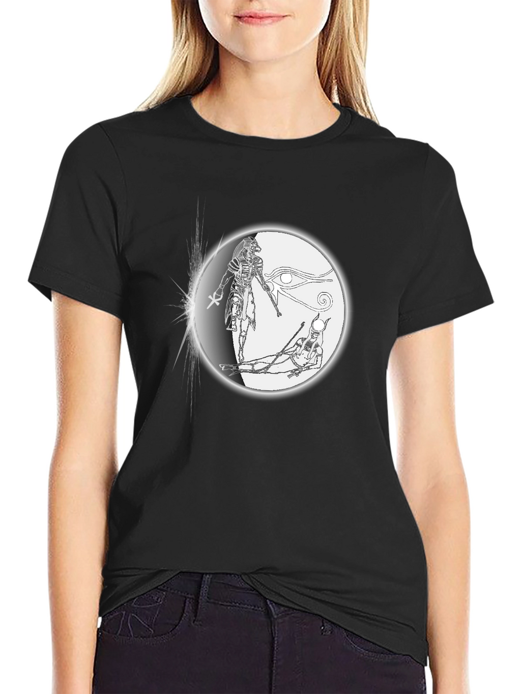 Egyptian Gods Graphic Black T-Shirt