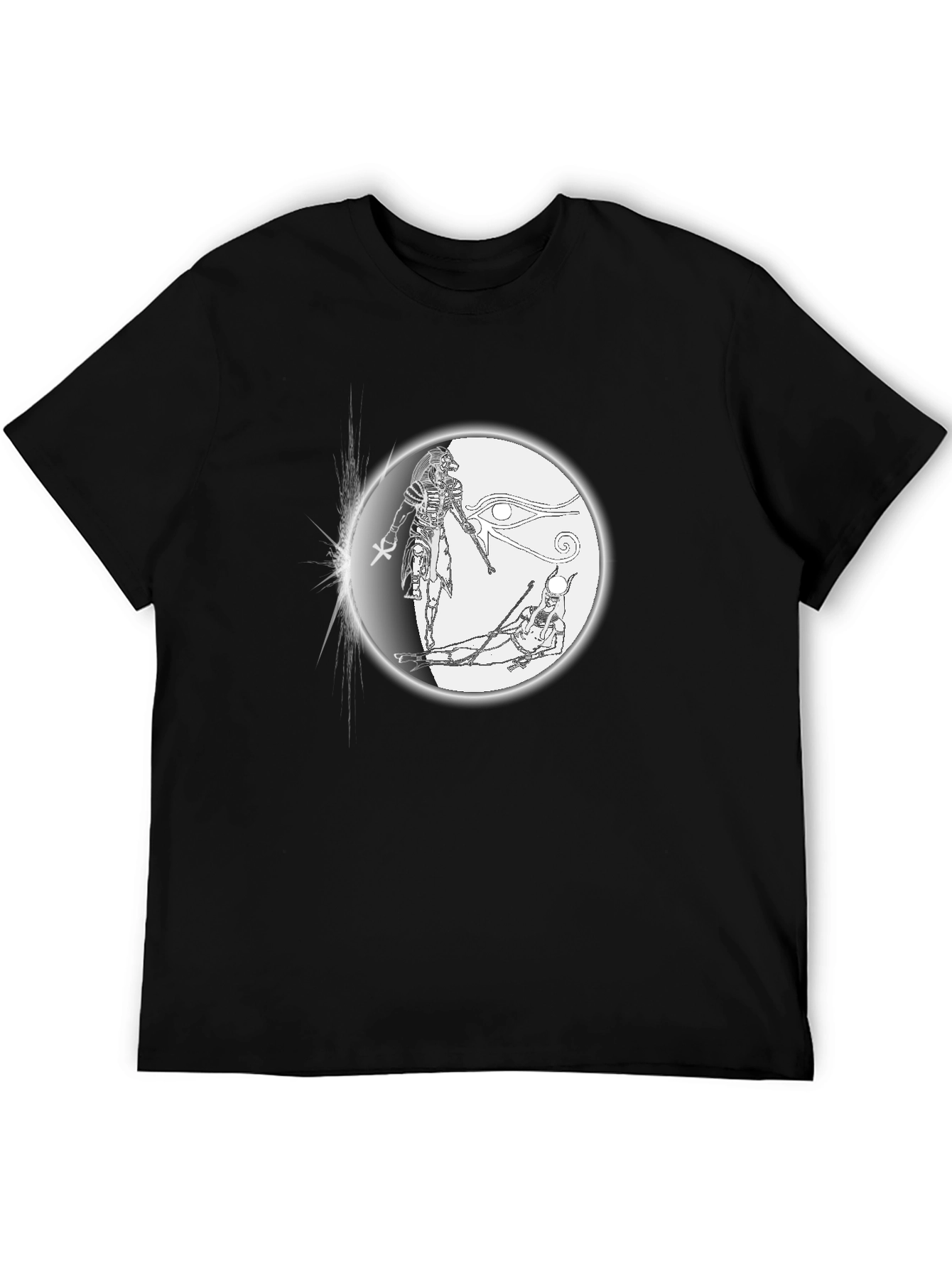 Egyptian Gods Graphic Black T-Shirt