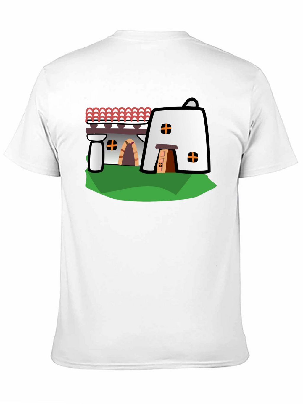 Adobe Style House Black T-Shirt