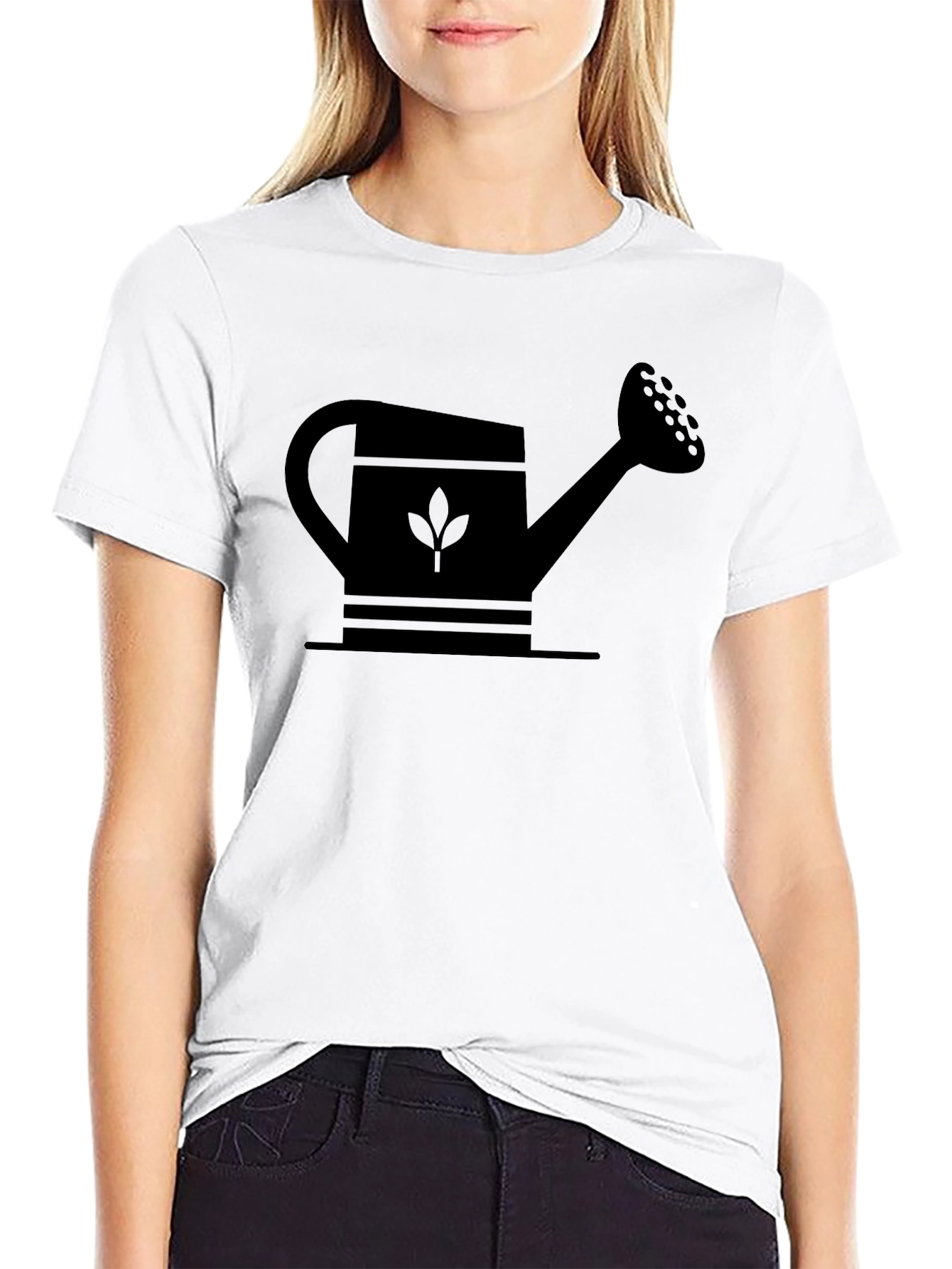 Black Watering Can Graphic Tee