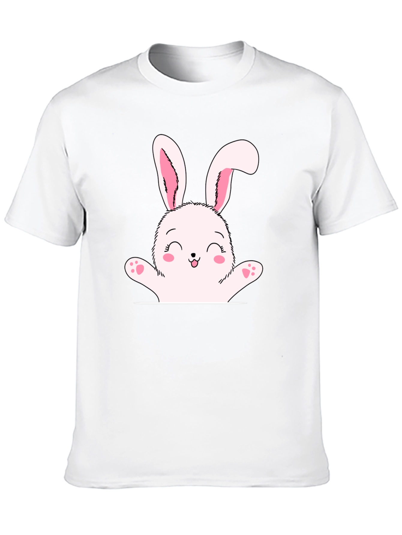 Cute Bunny Graphic Tee - Easter Shirt