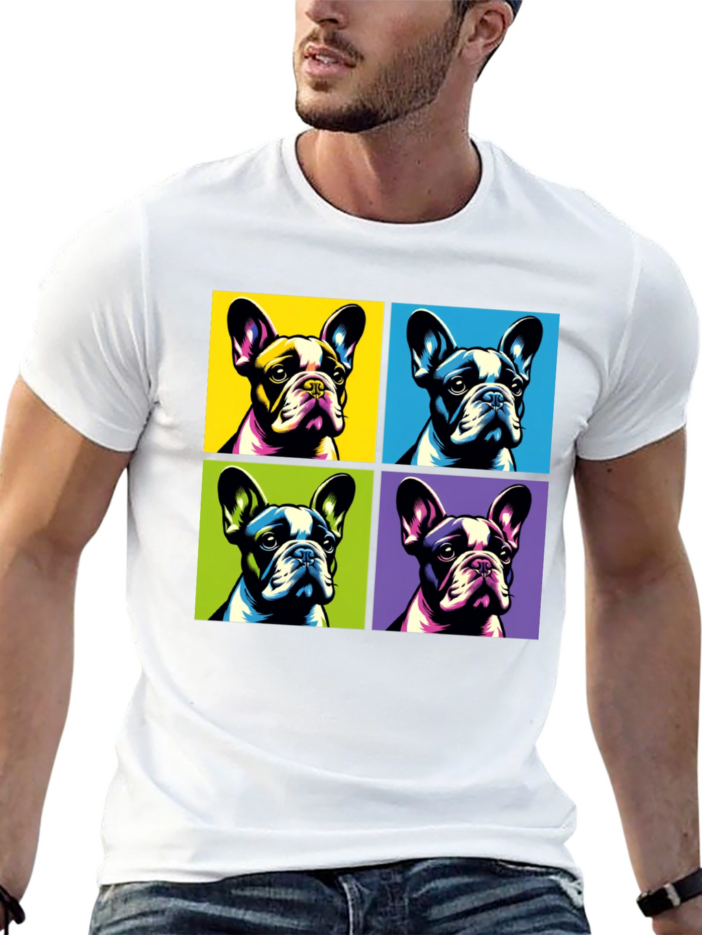 Pop Art French Bulldog T-Shirt
