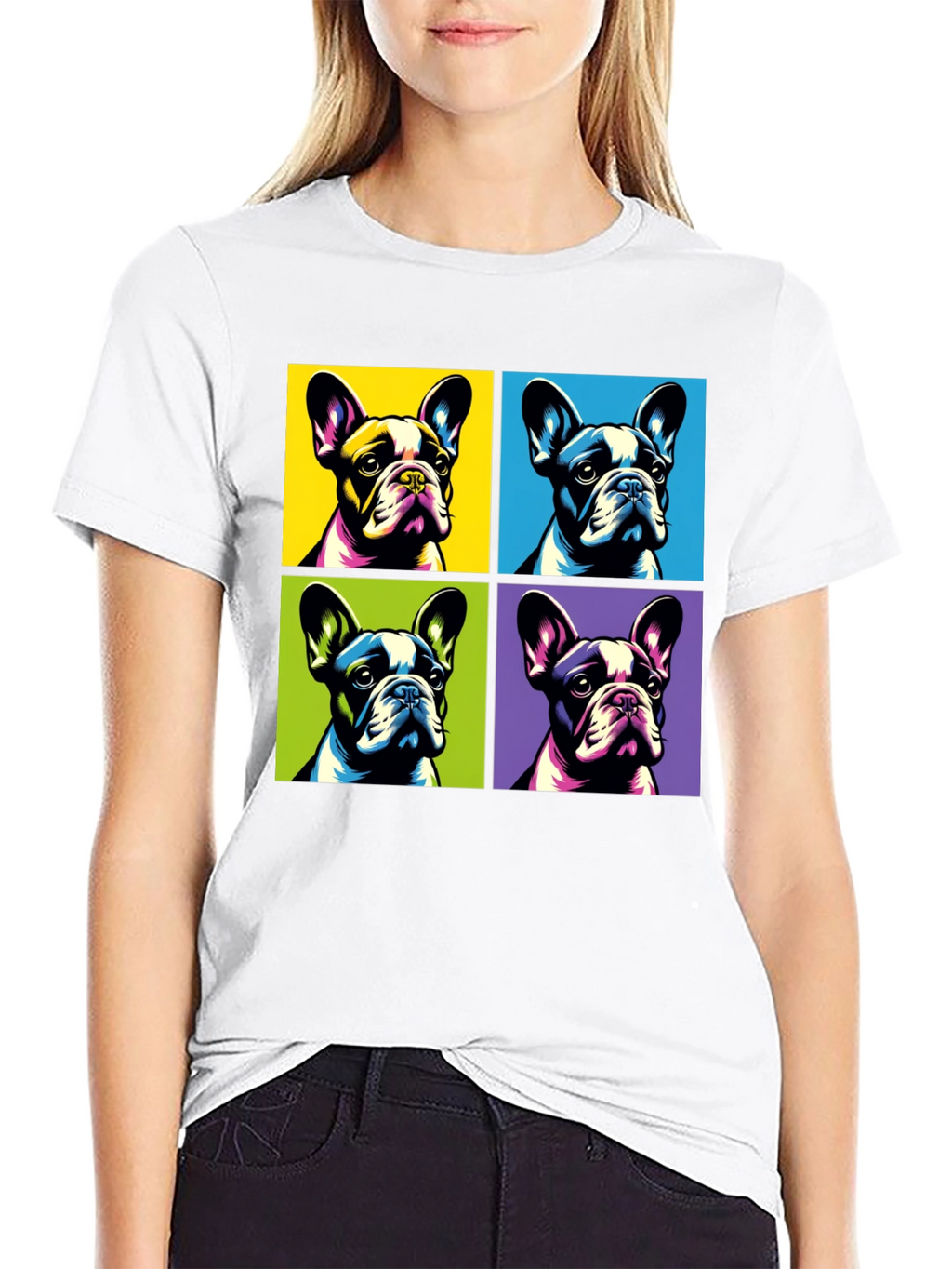 Pop Art French Bulldog T-Shirt