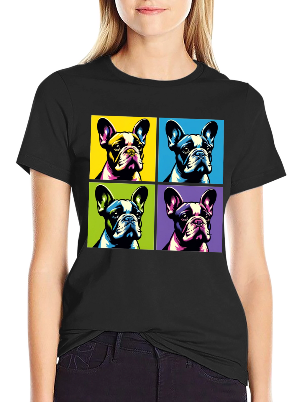 Pop Art French Bulldog T-Shirt