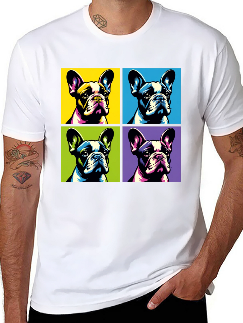 Pop Art French Bulldog T-Shirt