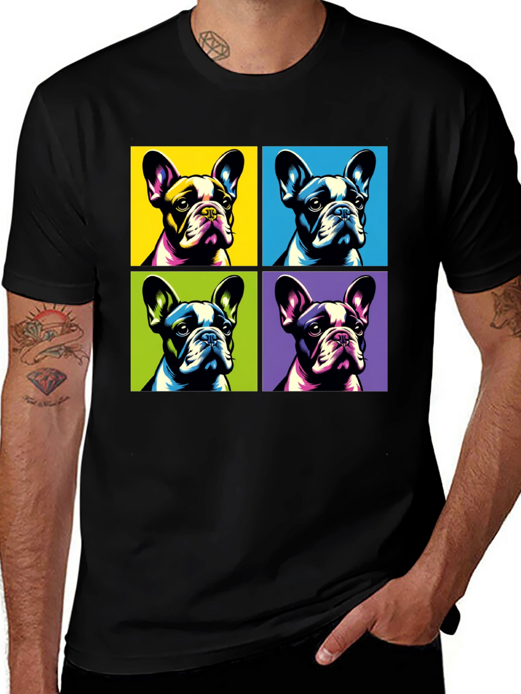 Pop Art French Bulldog T-Shirt