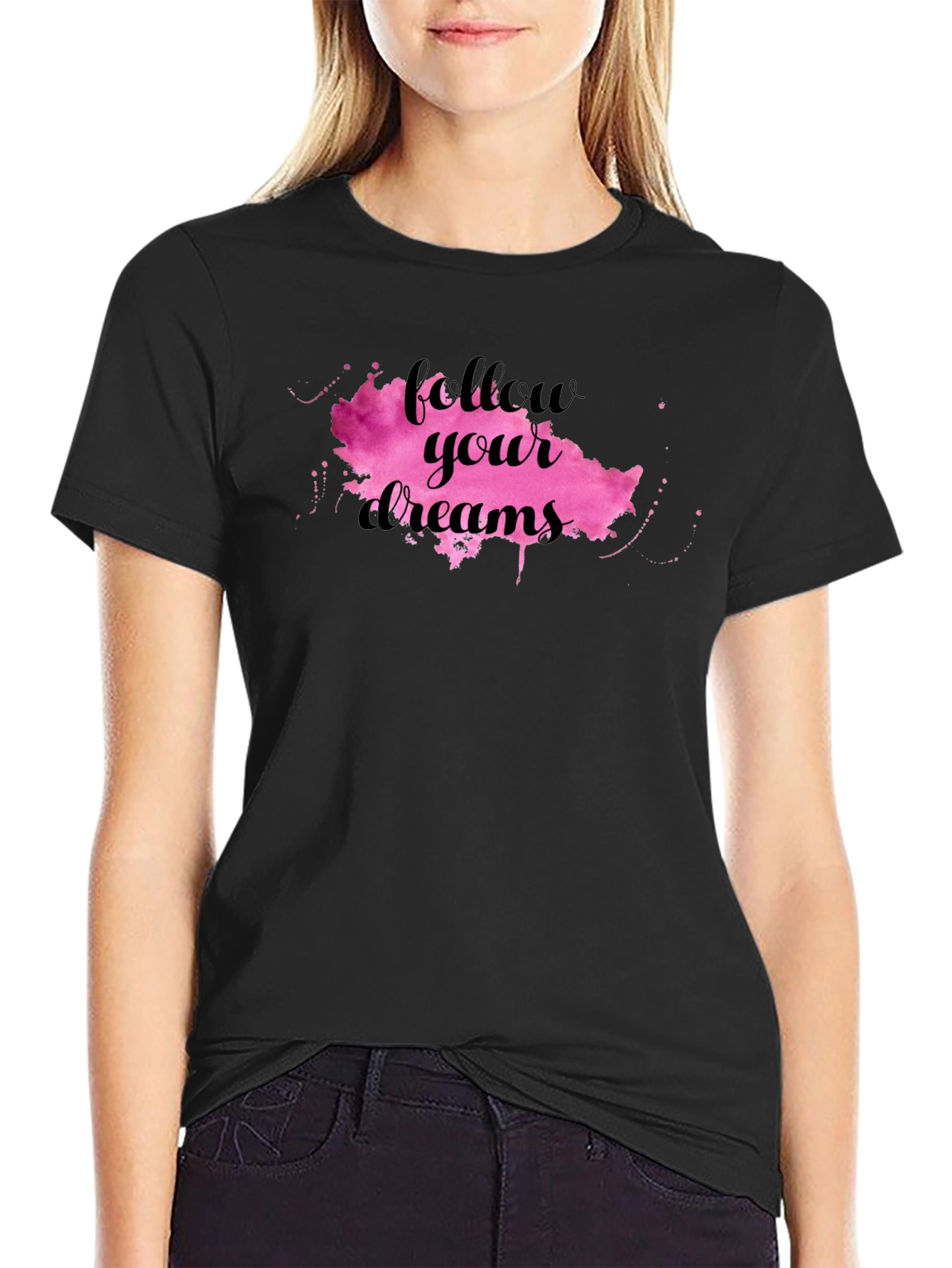 Follow Your Dreams Black T-Shirt