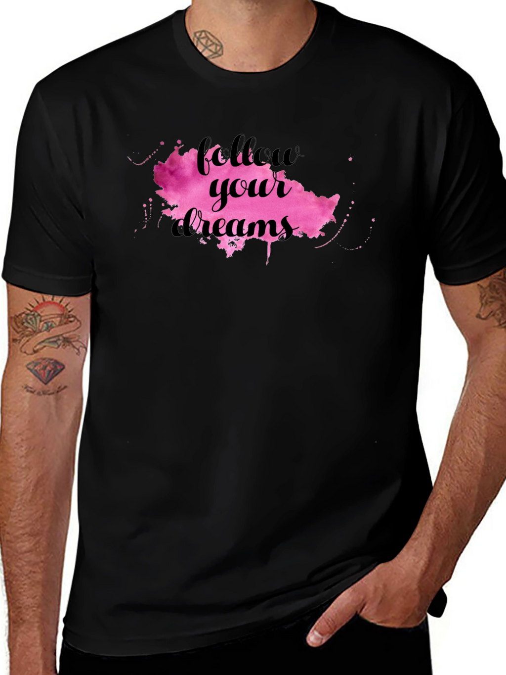 Follow Your Dreams Black T-Shirt