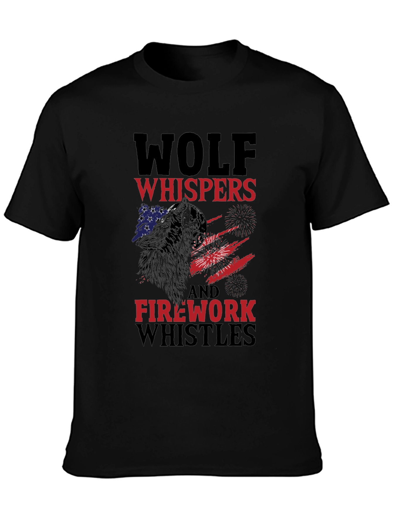 Wolf Whispers & Firework Whistles Graphic Tee