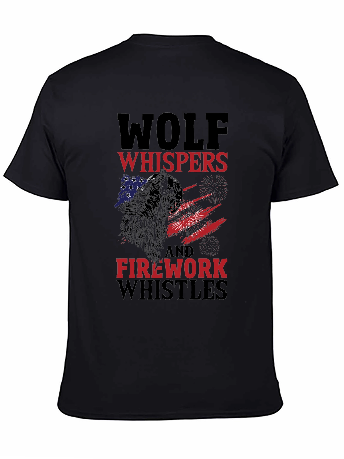 Wolf Whispers & Firework Whistles Graphic Tee