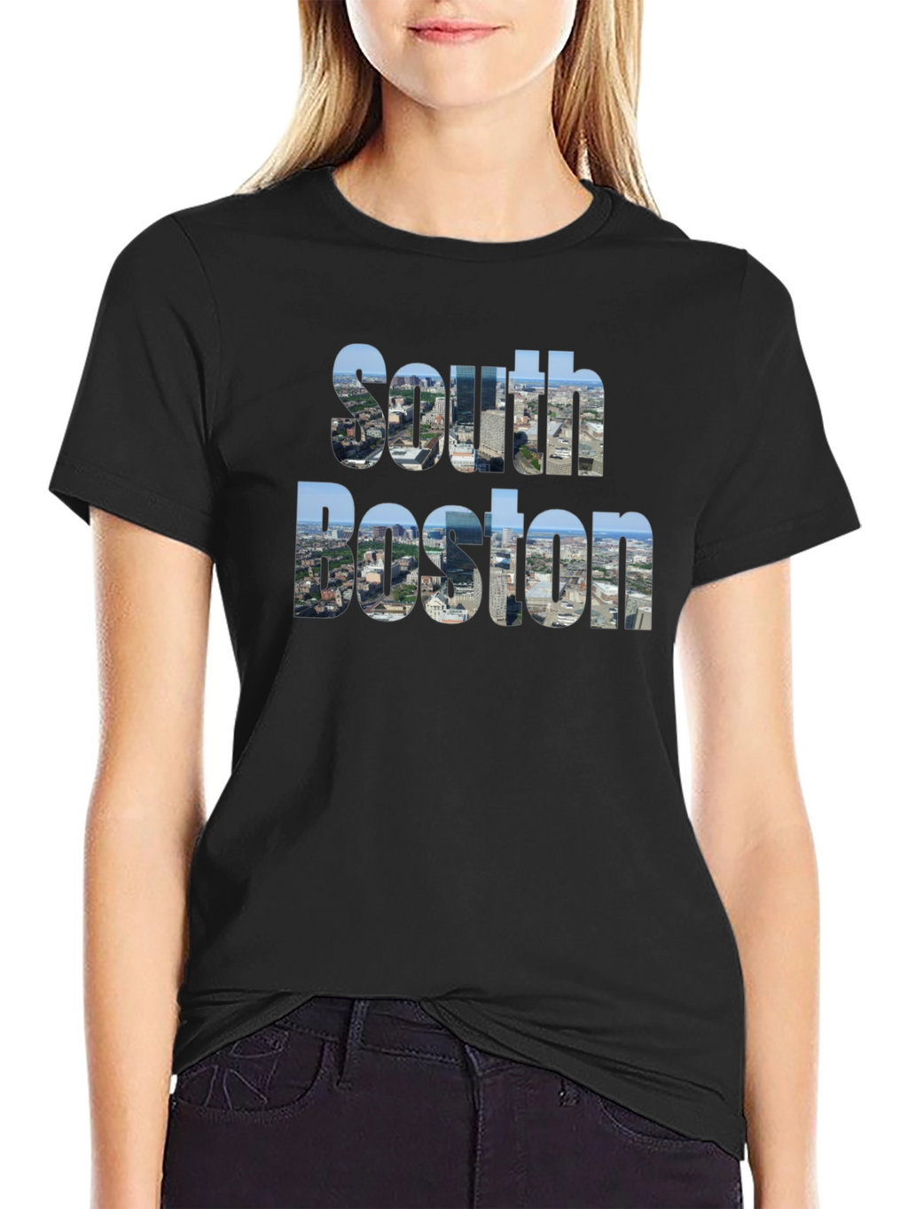 South Boston Graphic T-Shirt - Cityscape Design