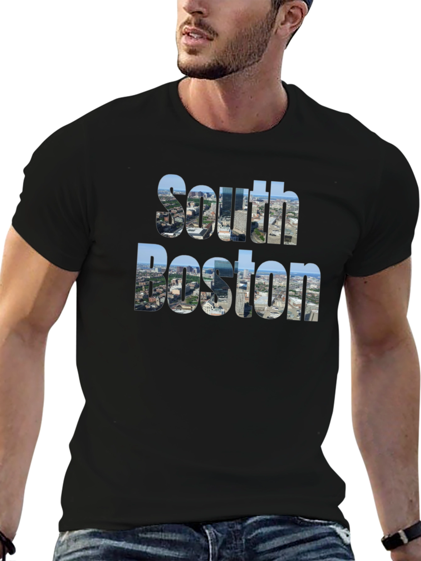 South Boston Graphic T-Shirt - Cityscape Design