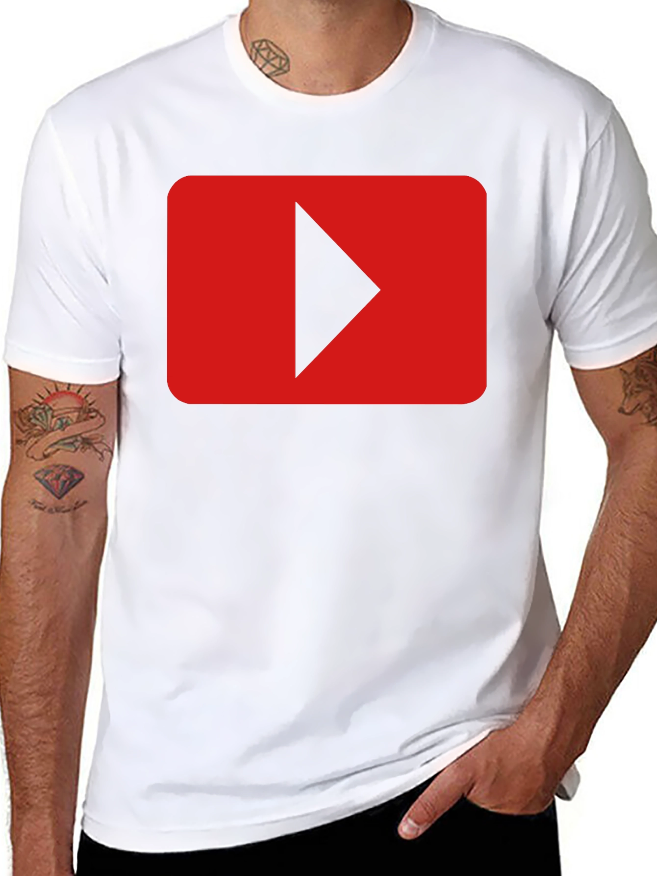 YouTube Play Button Graphic Tee