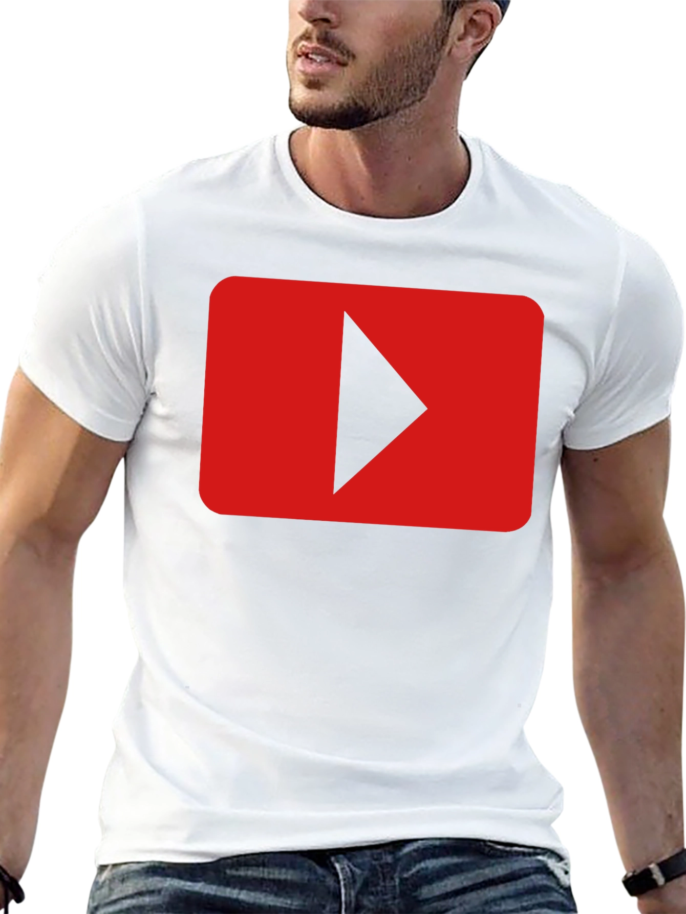 YouTube Play Button Graphic Tee