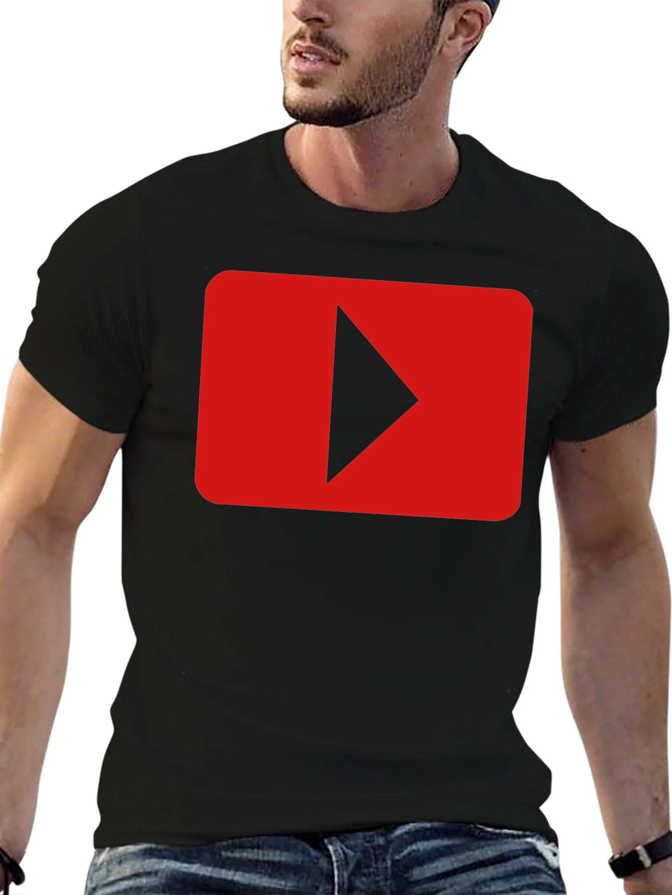 YouTube Play Button Graphic Tee