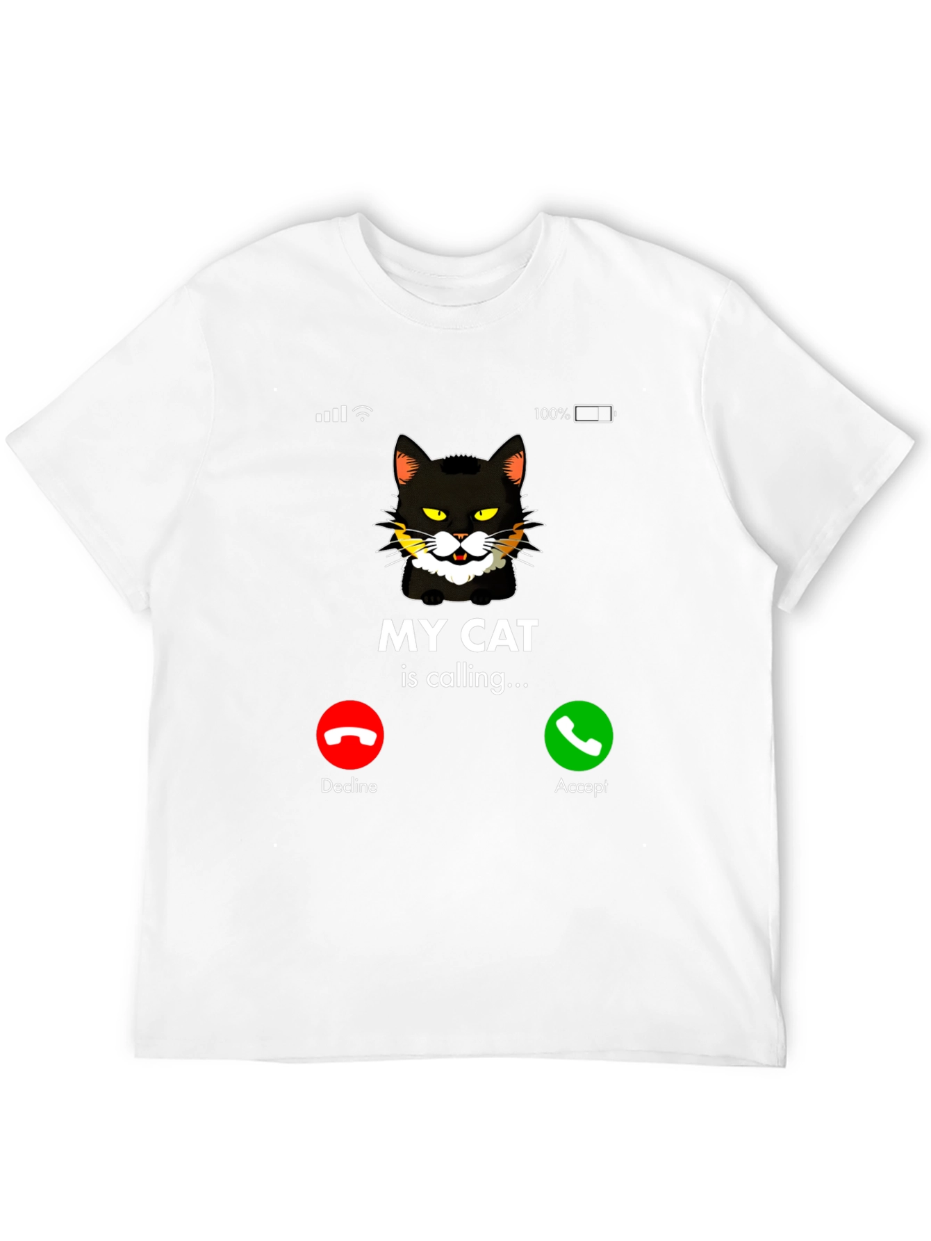 My Cat Is Calling Black Graphic T-Shirt