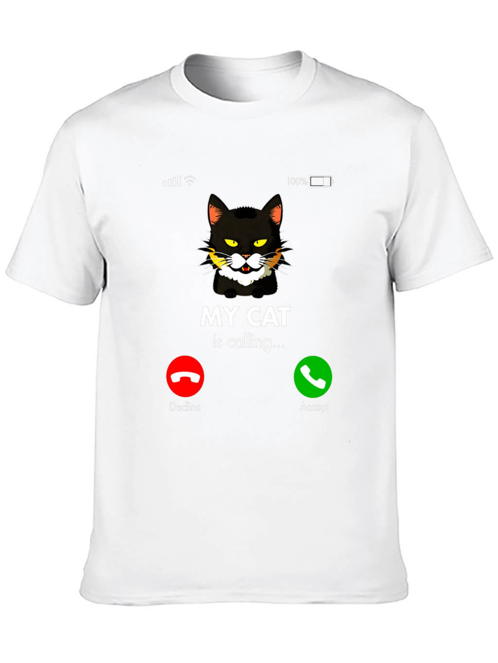 My Cat Is Calling Black Graphic T-Shirt