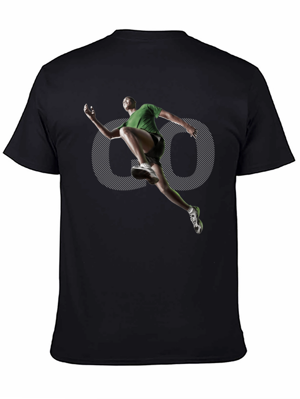 Mens Black Graphic Tee - Active Lifestyle