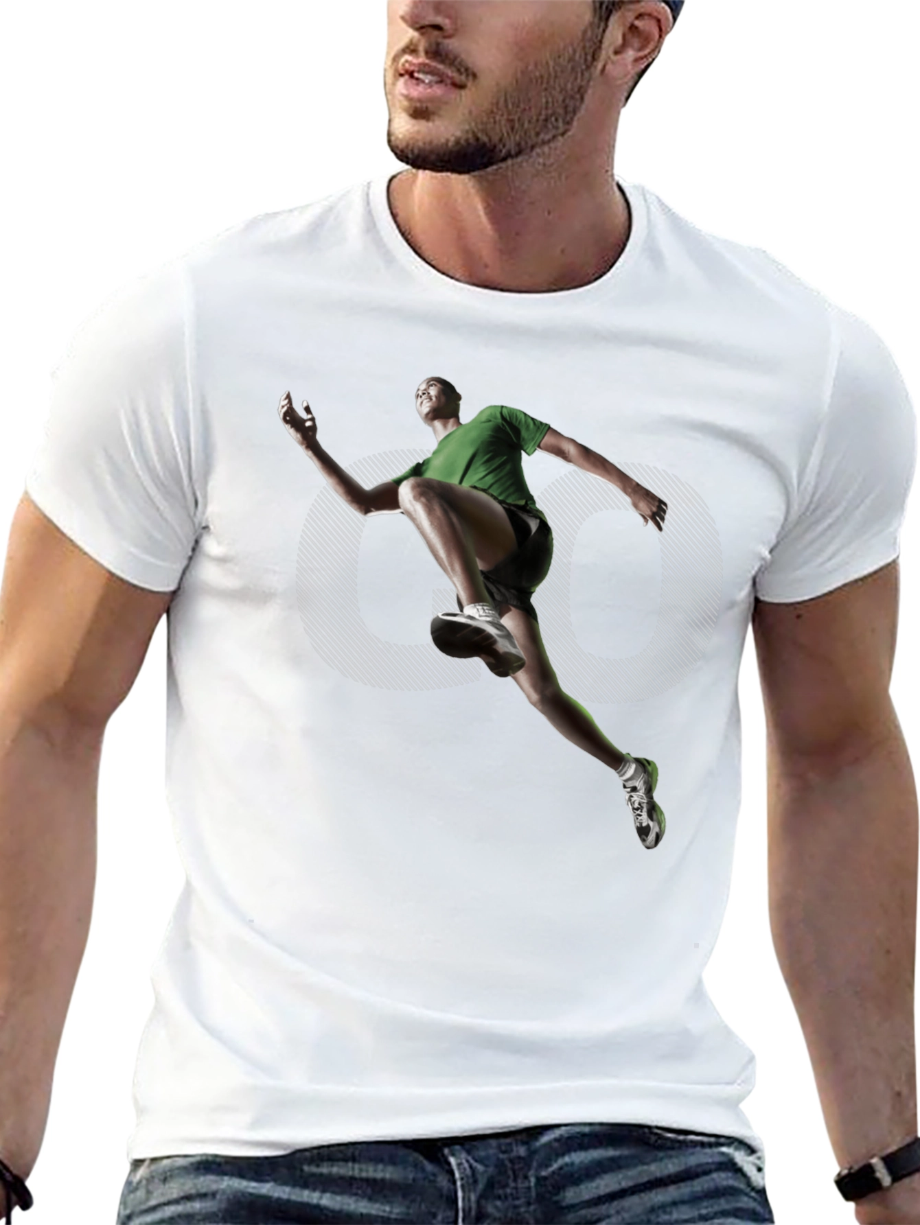 Mens Black Graphic Tee - Active Lifestyle
