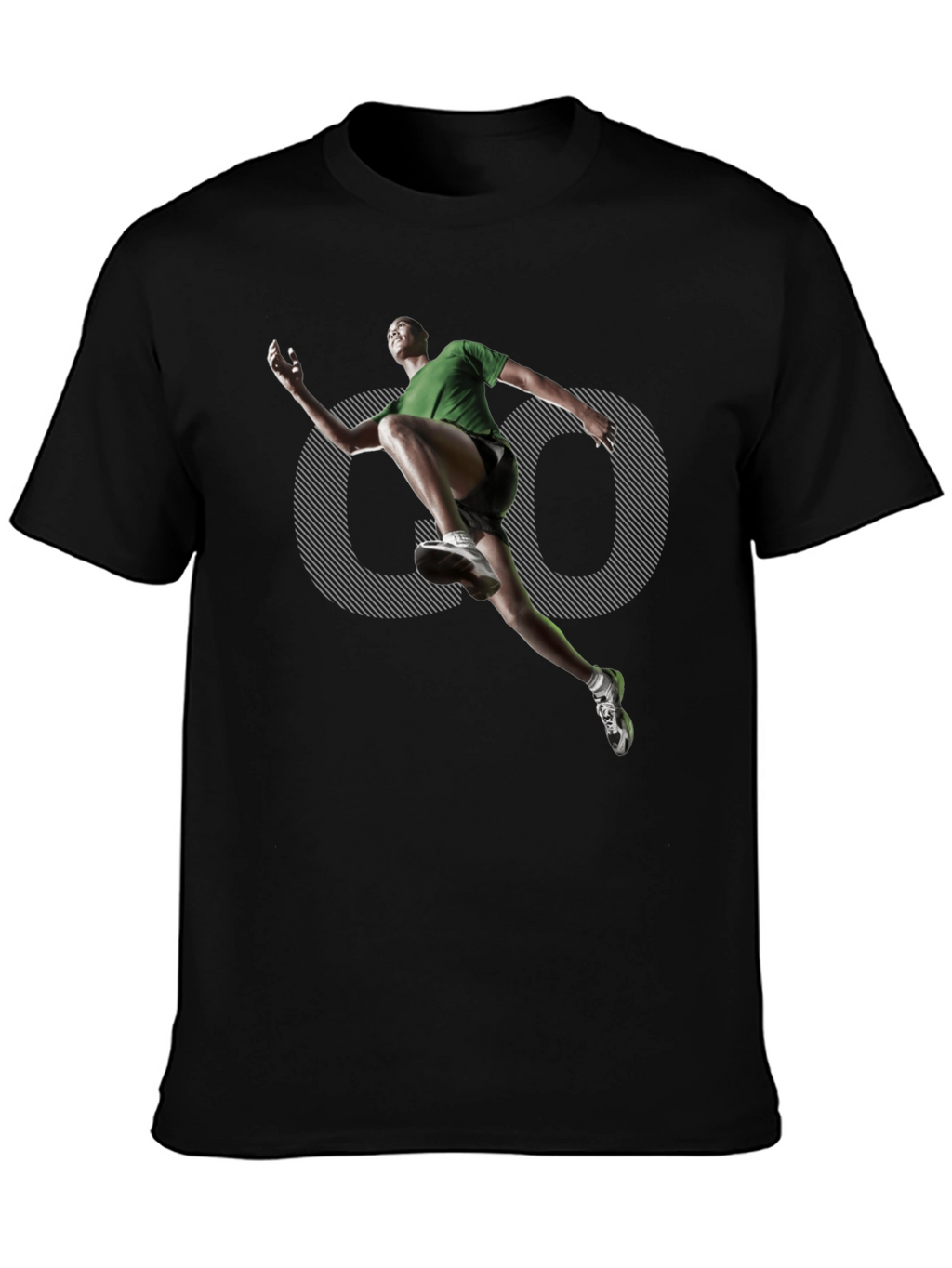 Mens Black Graphic Tee - Active Lifestyle