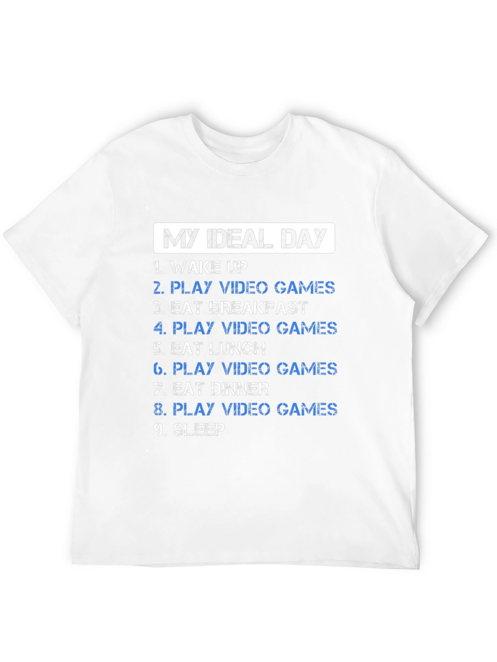 My Ideal Day Video Gamer T-Shirt - Black